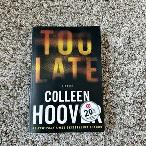 'Too Late' Novel - Black and Yellow Cover